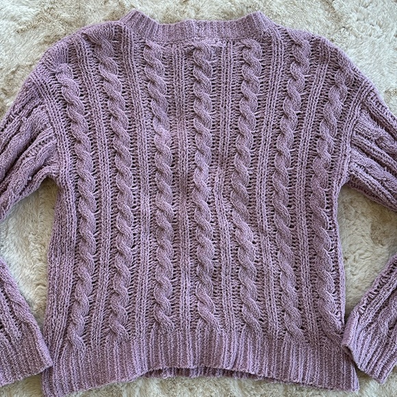American Eagle Outfitters lilac purple knit sweater, size small - Picture 5 of 6